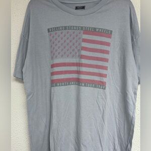 Vintage 1989 The Rolling Stones Concert T Shirt Front  and back graphic sz Med